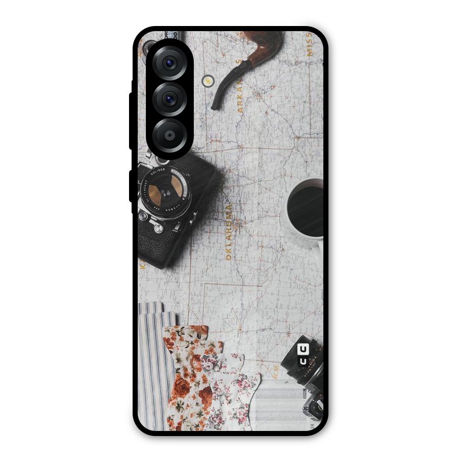 Camera Smoky Pipe Metal Back Case for Galaxy A36