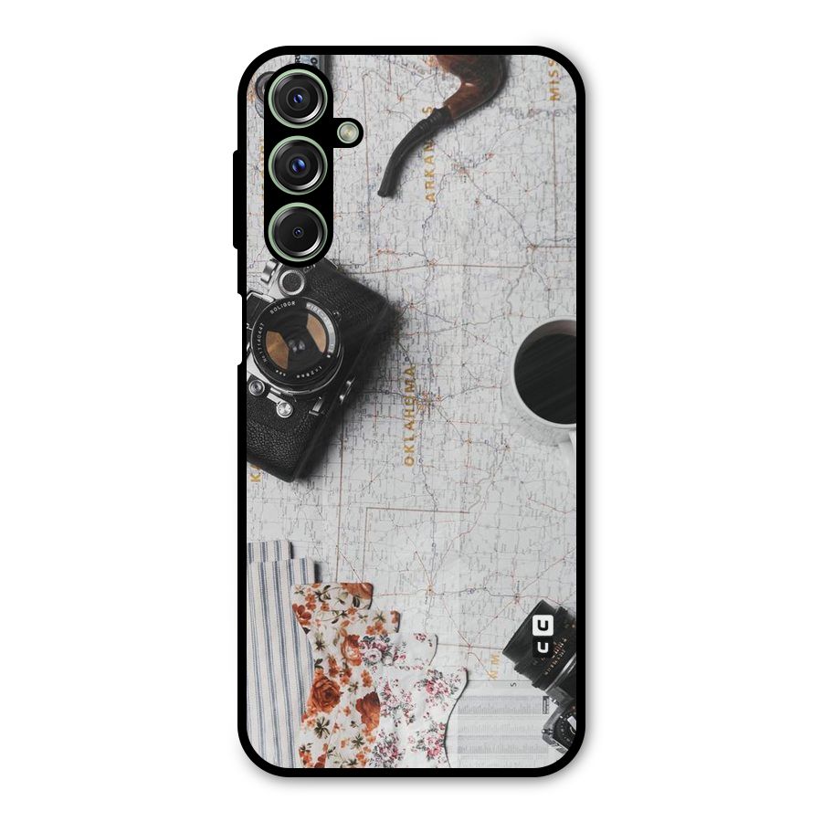 Camera Smoky Pipe Metal Back Case for Galaxy F34