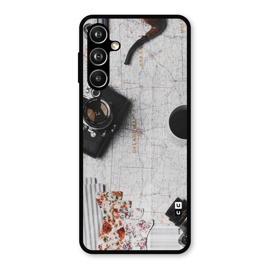 Camera Smoky Pipe Metal Back Case for Galaxy F54