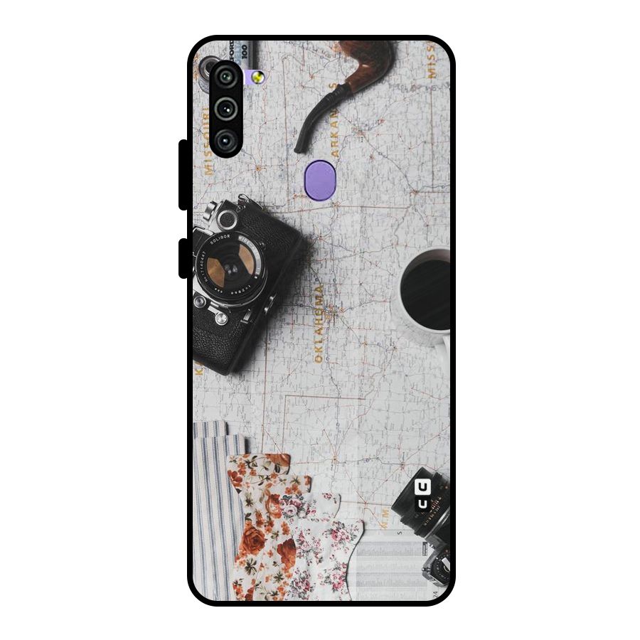 Camera Smoky Pipe Metal Back Case for Galaxy M11