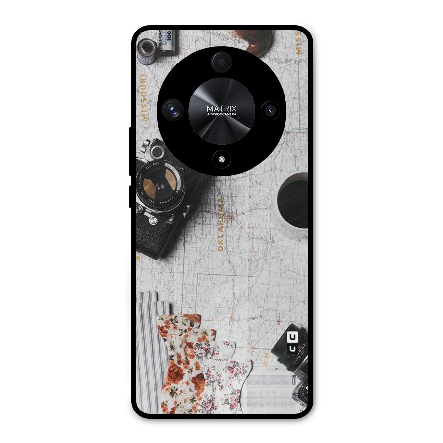 Camera Smoky Pipe Metal Back Case for Honor X9b