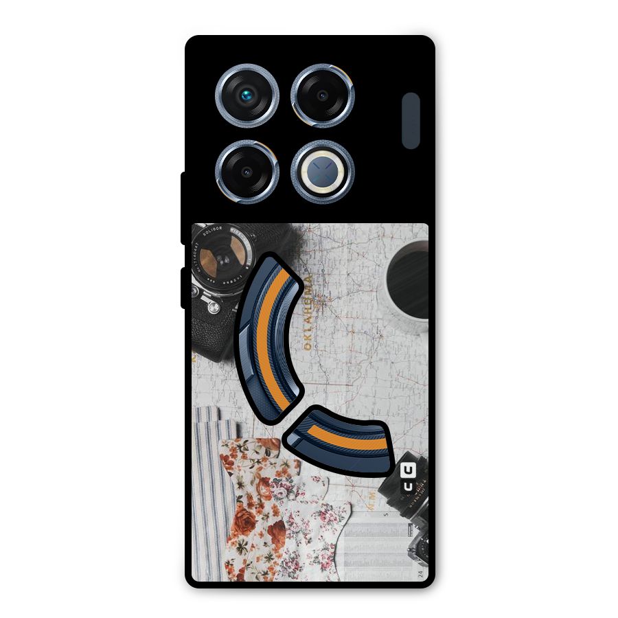 Camera Smoky Pipe Metal Back Case for Infinix GT 20 Pro