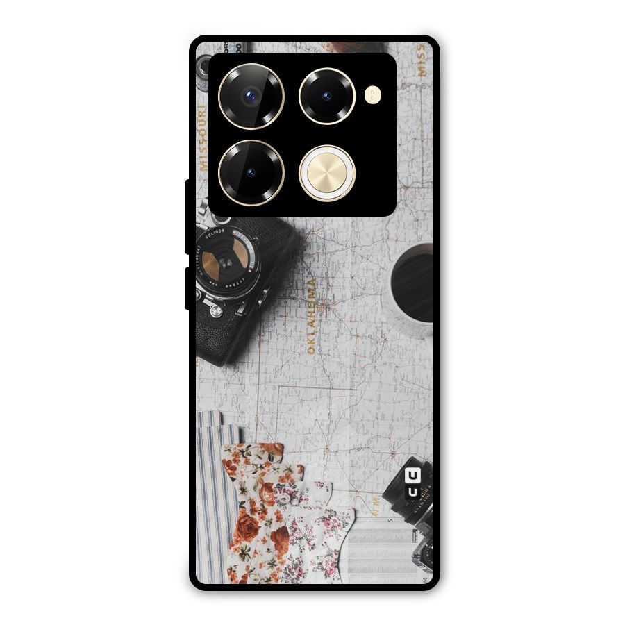 Camera Smoky Pipe Metal Back Case for Infinix Note 40 Pro
