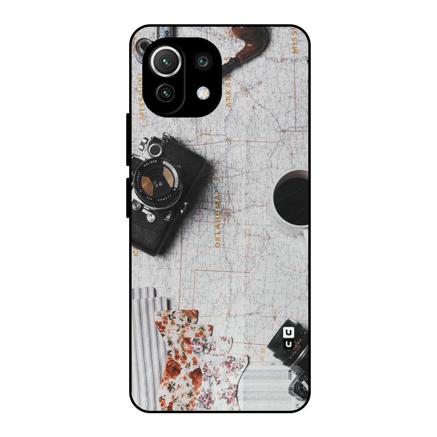 Camera Smoky Pipe Metal Back Case for Mi 11 Lite NE 5G