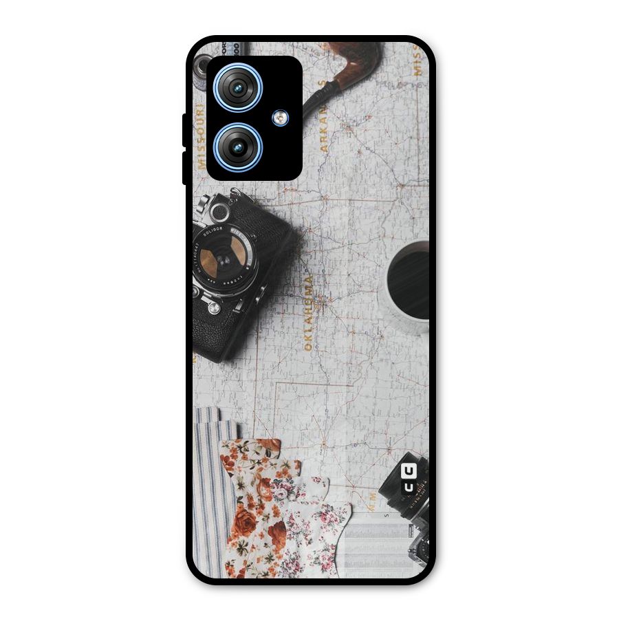 Camera Smoky Pipe Metal Back Case for Moto G54