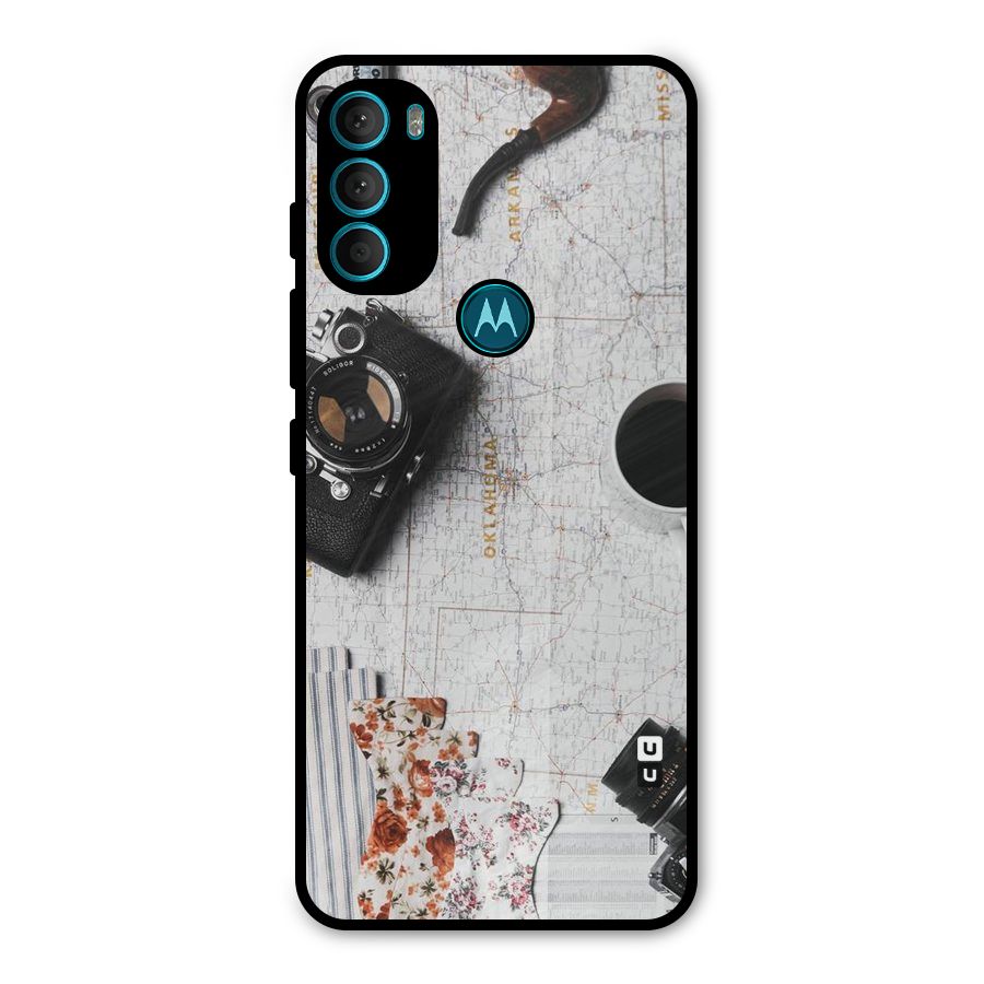 Camera Smoky Pipe Metal Back Case for Moto G71 5G