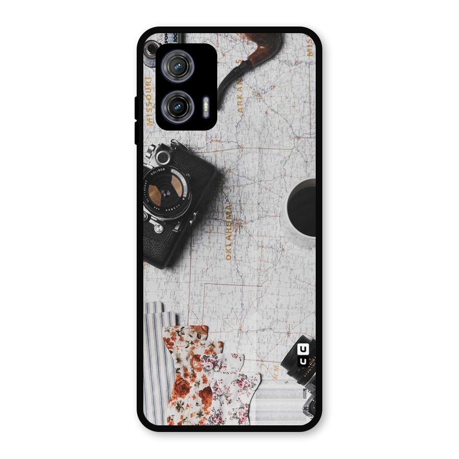 Camera Smoky Pipe Metal Back Case for Moto G73