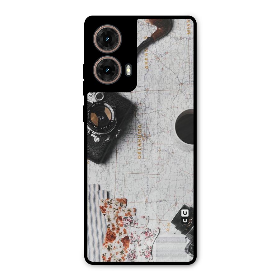 Camera Smoky Pipe Metal Back Case for Moto G85