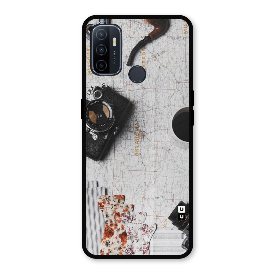 Camera Smoky Pipe Metal Back Case for Oppo A53