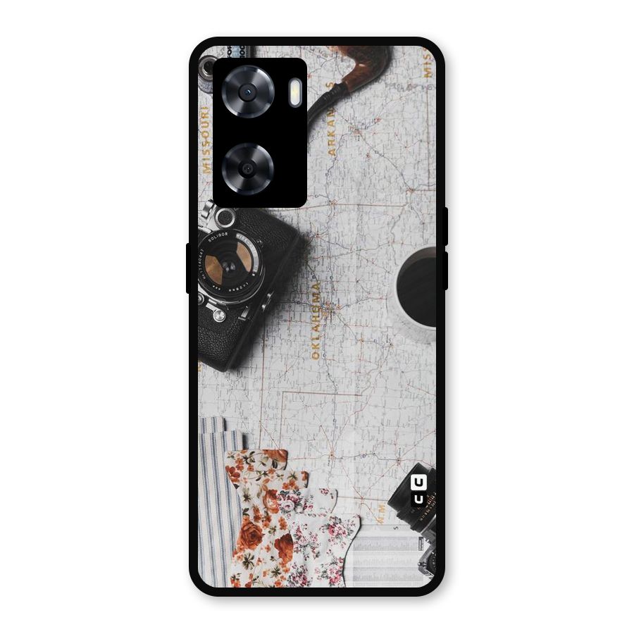 Camera Smoky Pipe Metal Back Case for Oppo A77