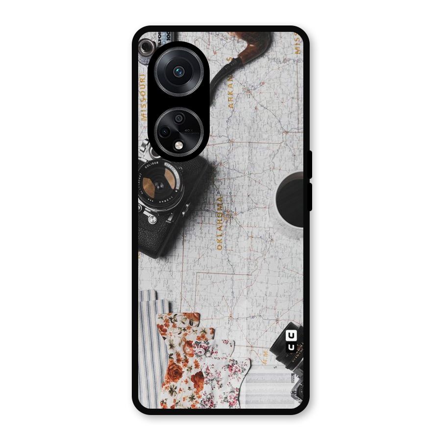 Camera Smoky Pipe Metal Back Case for Oppo F23