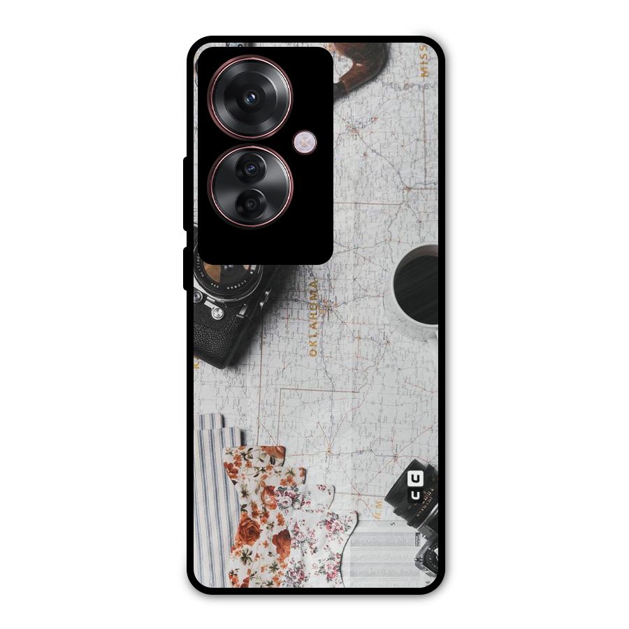 Camera Smoky Pipe Metal Back Case for Oppo F25 Pro