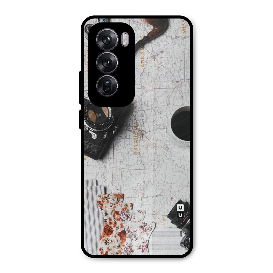Camera Smoky Pipe Metal Back Case for Oppo Reno12 Pro