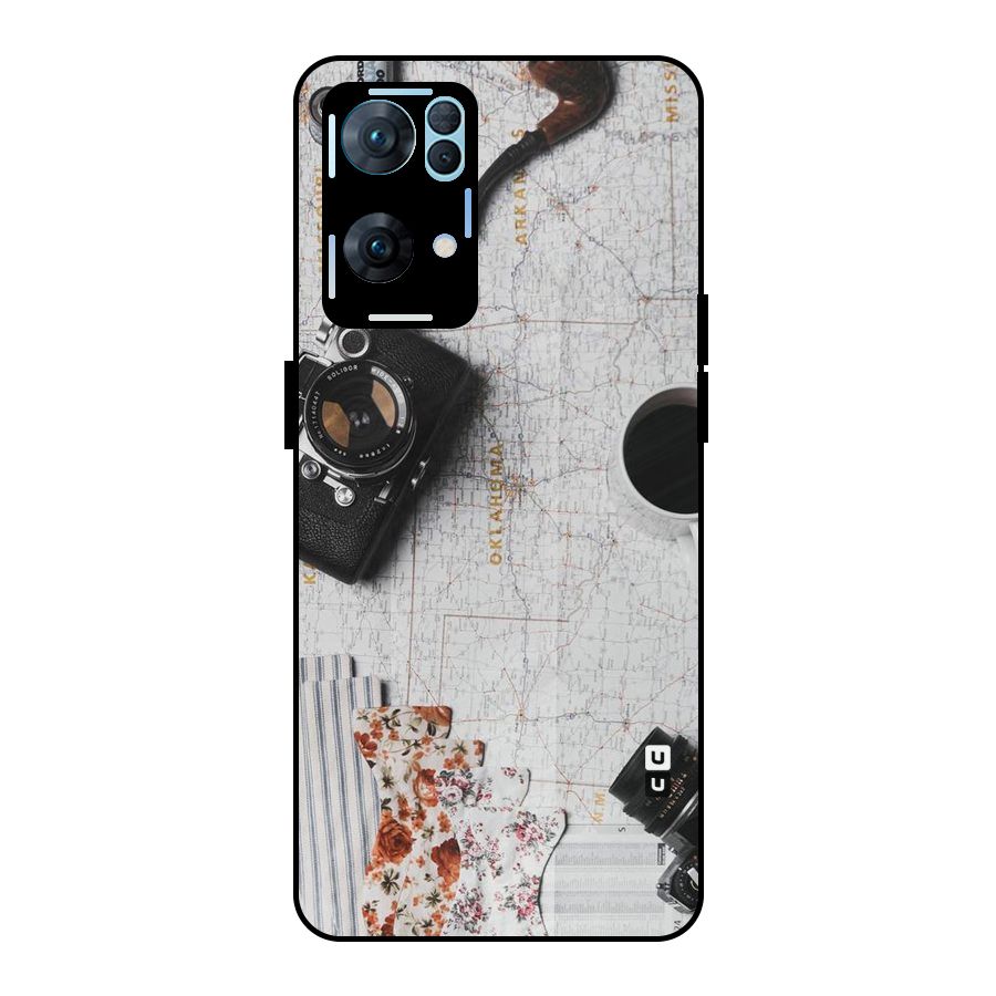 Camera Smoky Pipe Metal Back Case for Oppo Reno7 Pro 5G