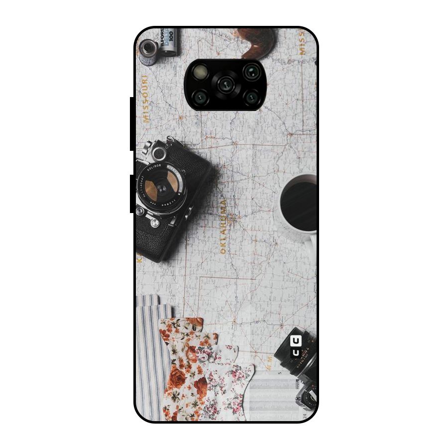 Camera Smoky Pipe Metal Back Case for Poco X3
