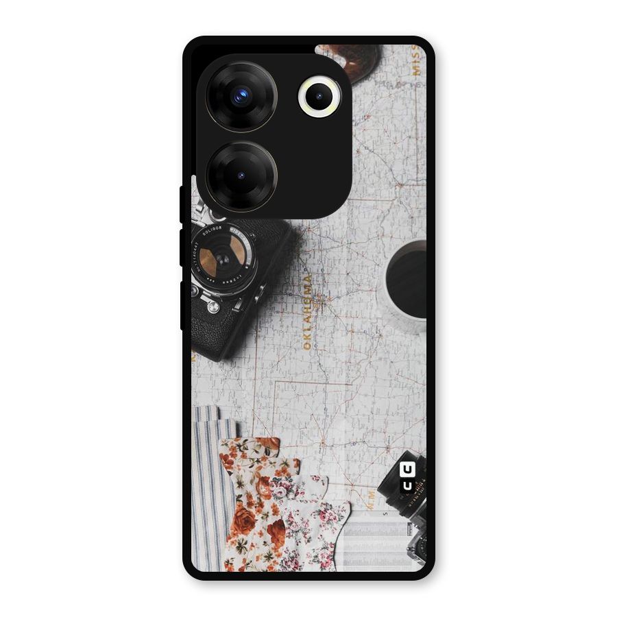 Camera Smoky Pipe Metal Back Case for Tecno Camon 20