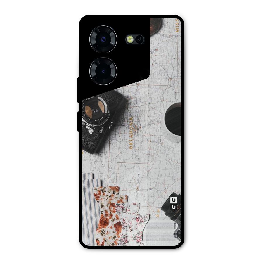 Camera Smoky Pipe Metal Back Case for Tecno Pova 5 Pro 5G