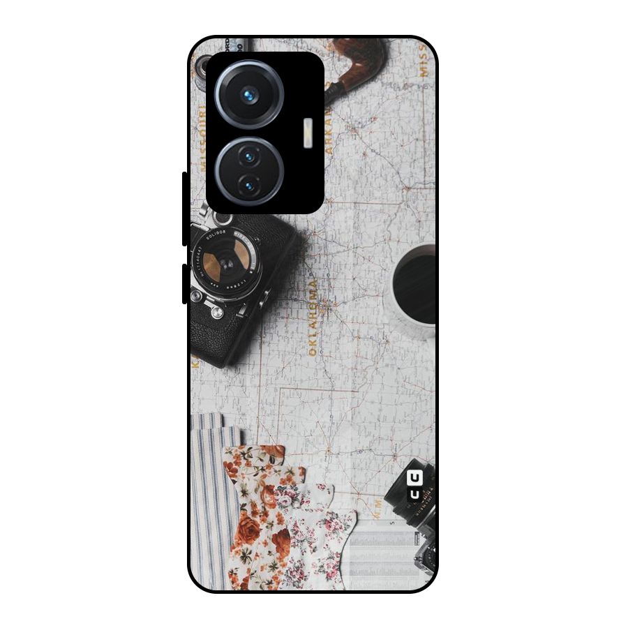 Camera Smoky Pipe Metal Back Case for Vivo T1 44W