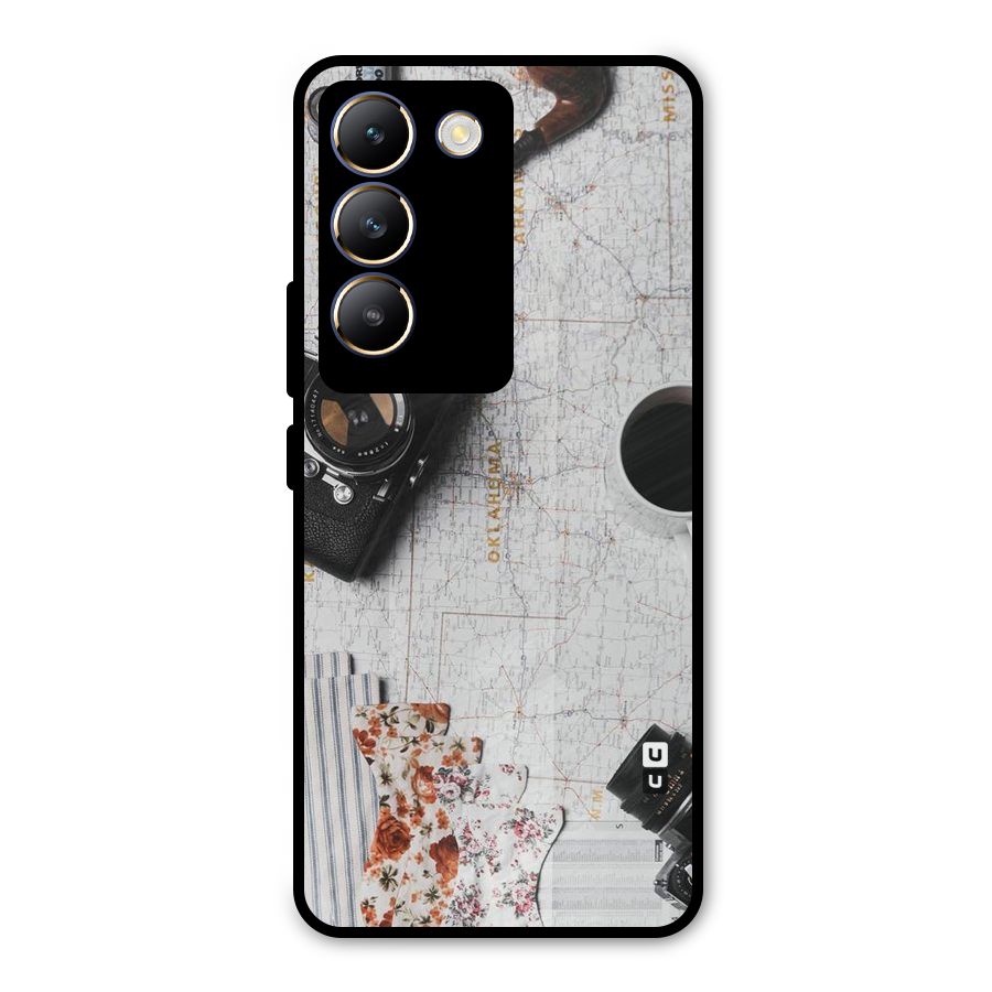 Camera Smoky Pipe Metal Back Case for Vivo T3 5G
