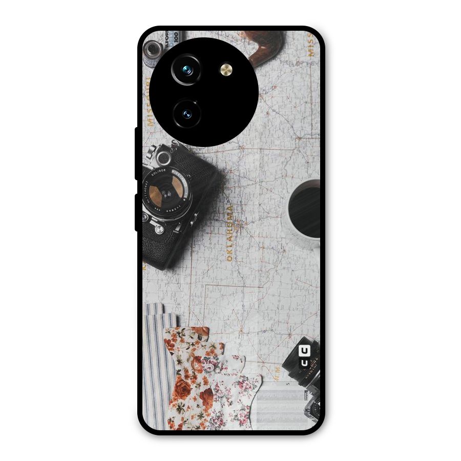 Camera Smoky Pipe Metal Back Case for Vivo T3x