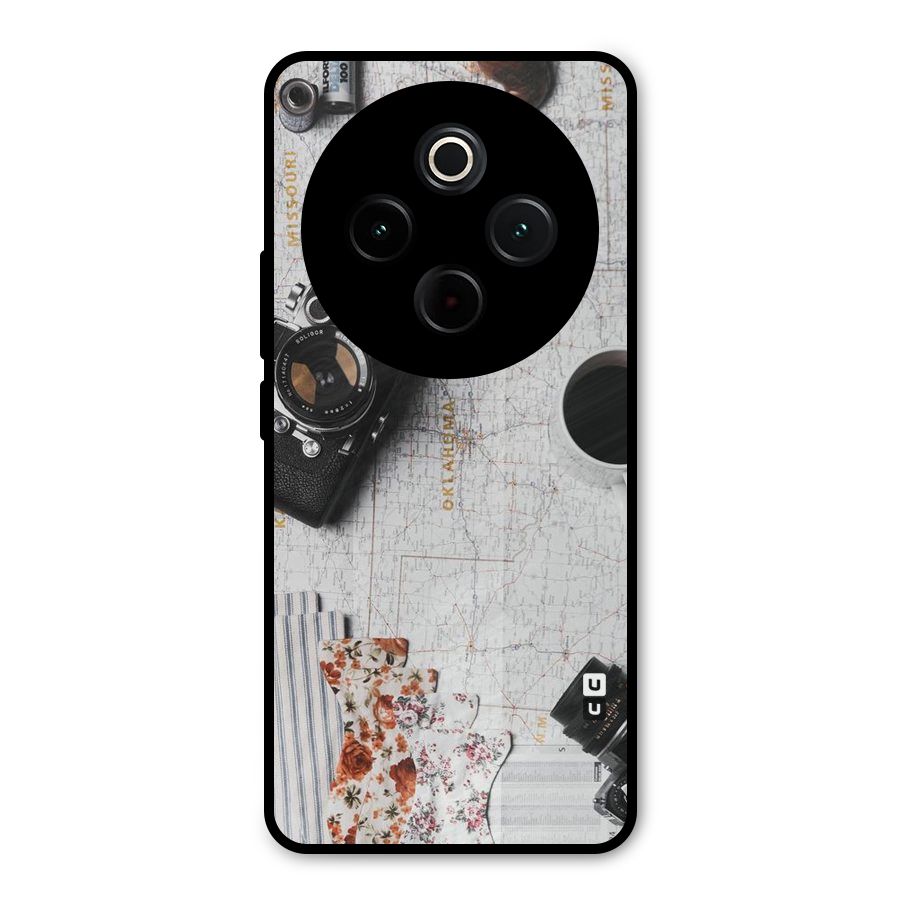 Camera Smoky Pipe Metal Back Case for Vivo T4