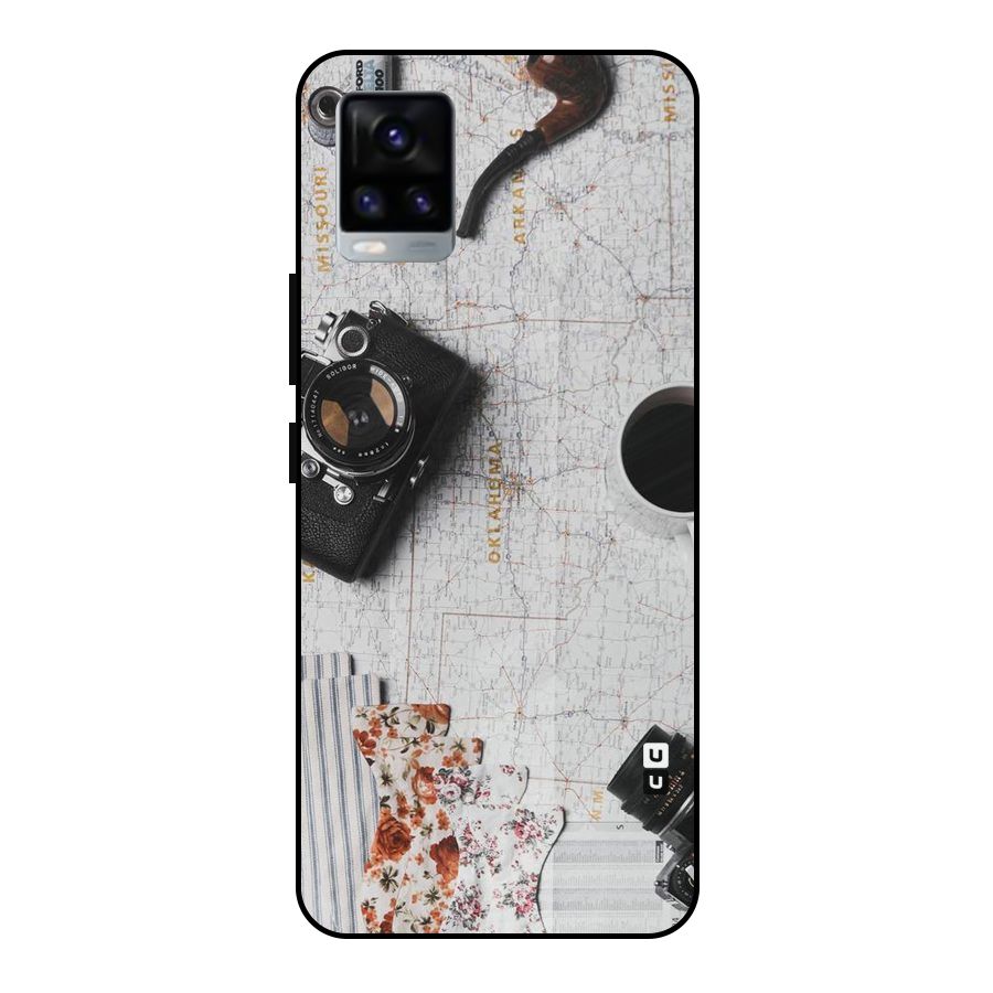 Camera Smoky Pipe Metal Back Case for Vivo V20