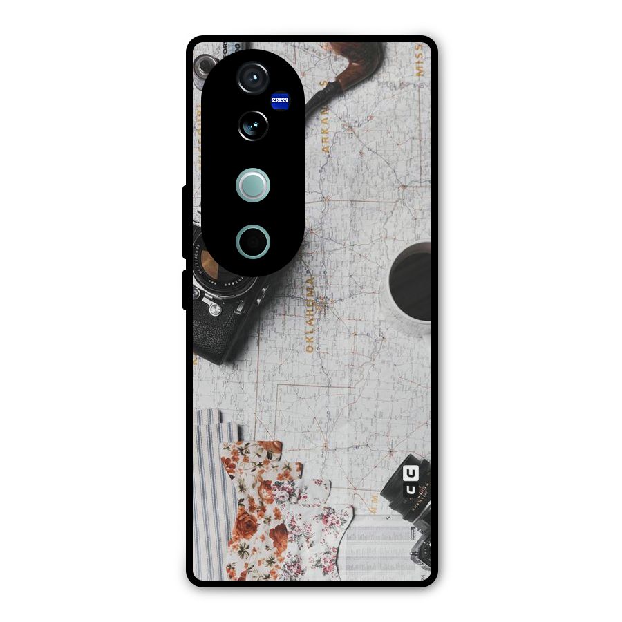 Camera Smoky Pipe Metal Back Case for Vivo V40