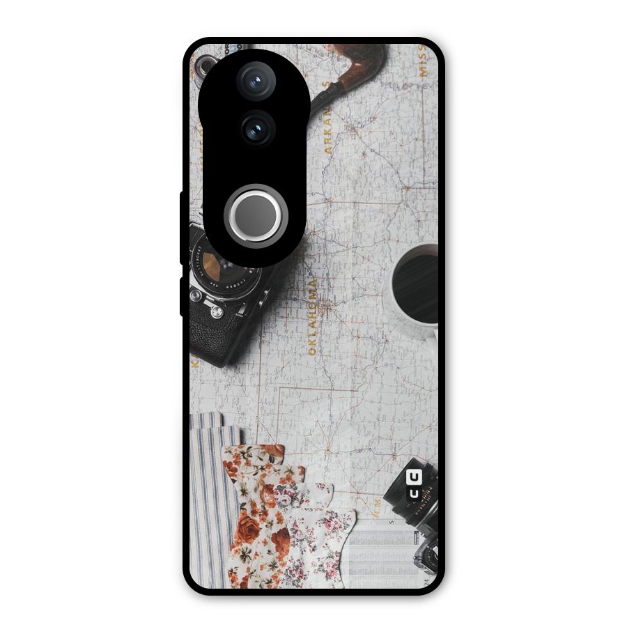 Camera Smoky Pipe Metal Back Case for Vivo V50e