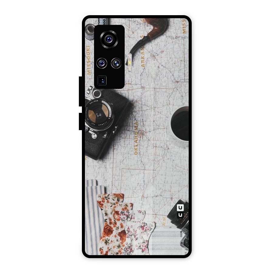 Camera Smoky Pipe Metal Back Case for Vivo X50 Pro