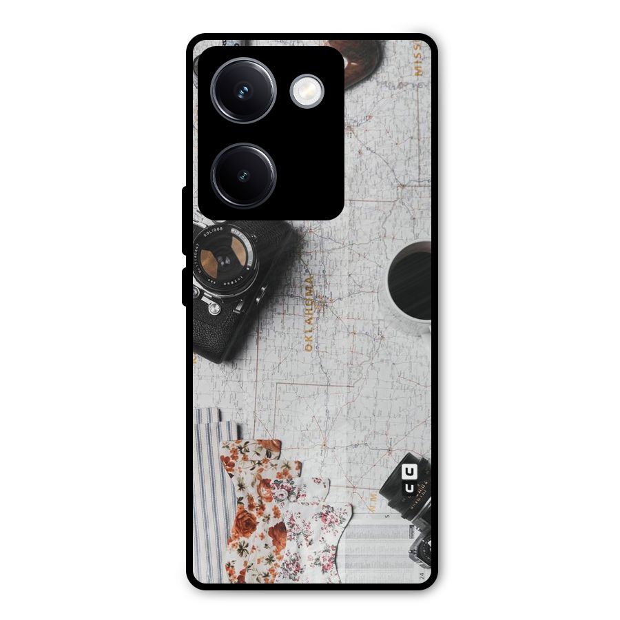 Camera Smoky Pipe Metal Back Case for Vivo Y300 Plus