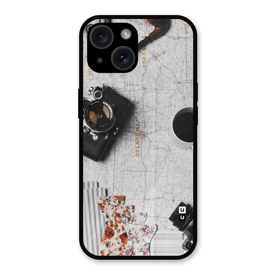 Camera Smoky Pipe Metal Back Case for iPhone 15