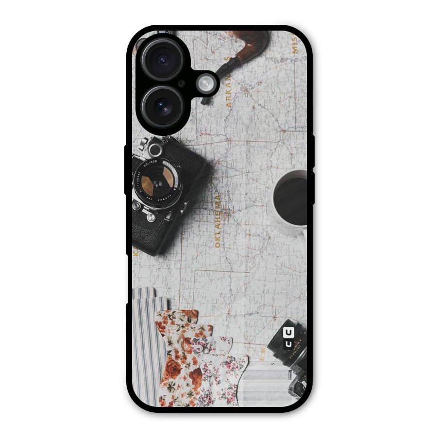 Camera Smoky Pipe Metal Back Case for iPhone 16
