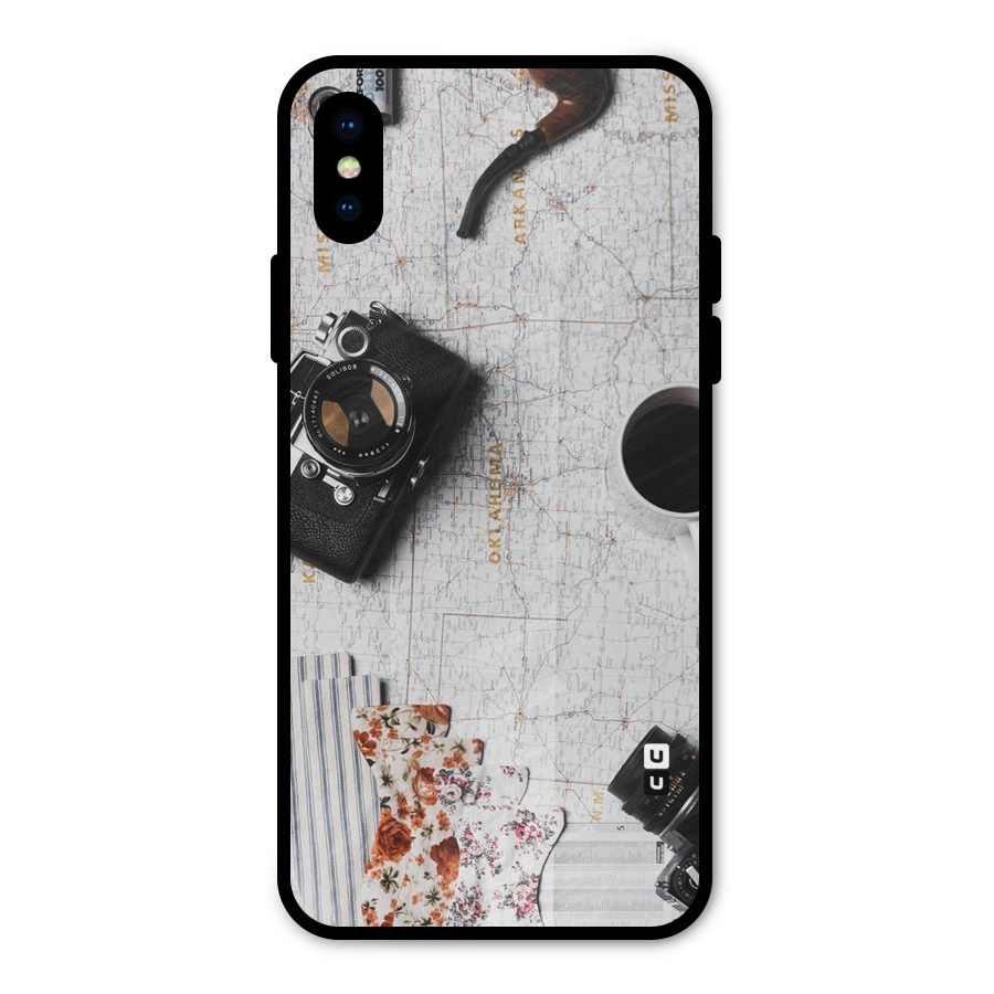 Camera Smoky Pipe Metal Back Case for iPhone X