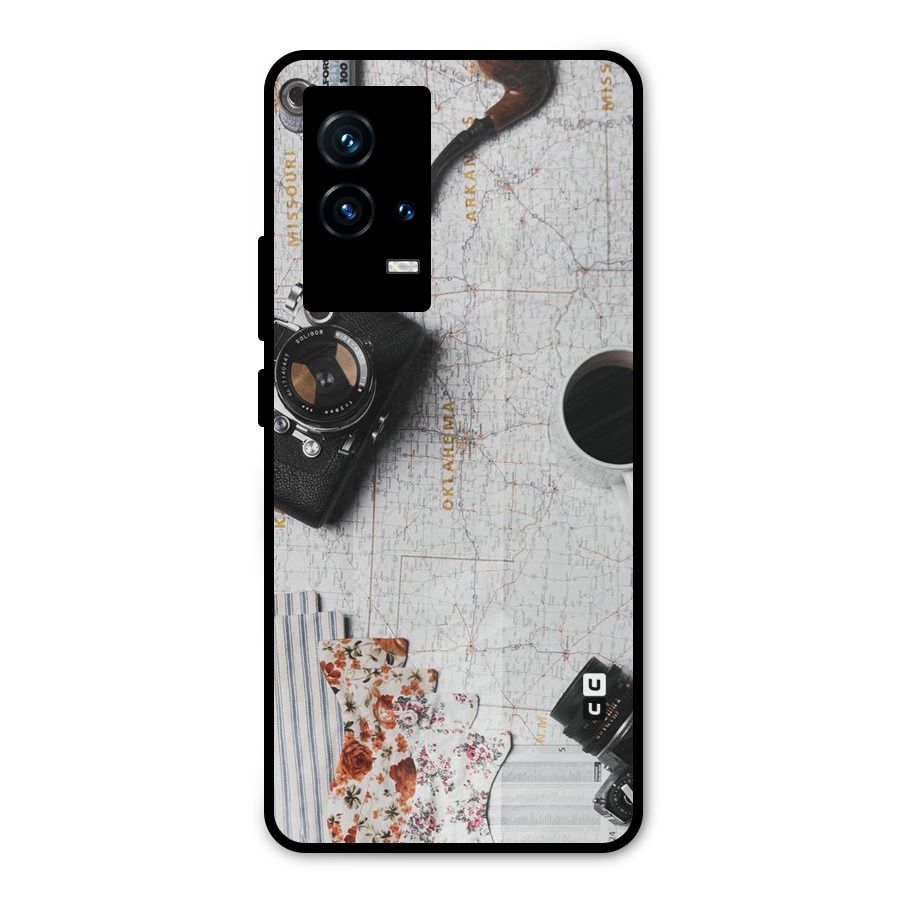 Camera Smoky Pipe Metal Back Case for iQOO 9 5G