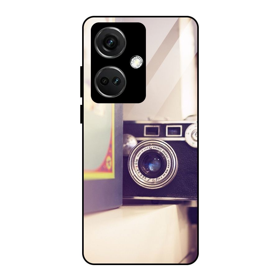 Camera Vintage Pastel Glass Back Case for OnePlus Nord CE 3 5G
