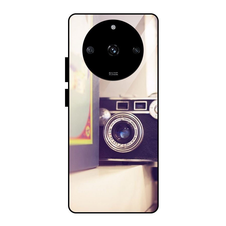 Camera Vintage Pastel Glass Back Case for Realme Narzo 60 5G