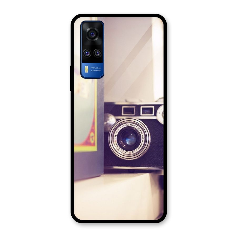 Camera Vintage Pastel Glass Back Case for Vivo Y31