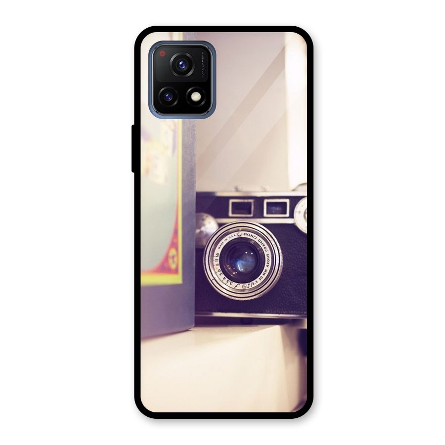 Camera Vintage Pastel Glass Back Case for Vivo Y72 5G