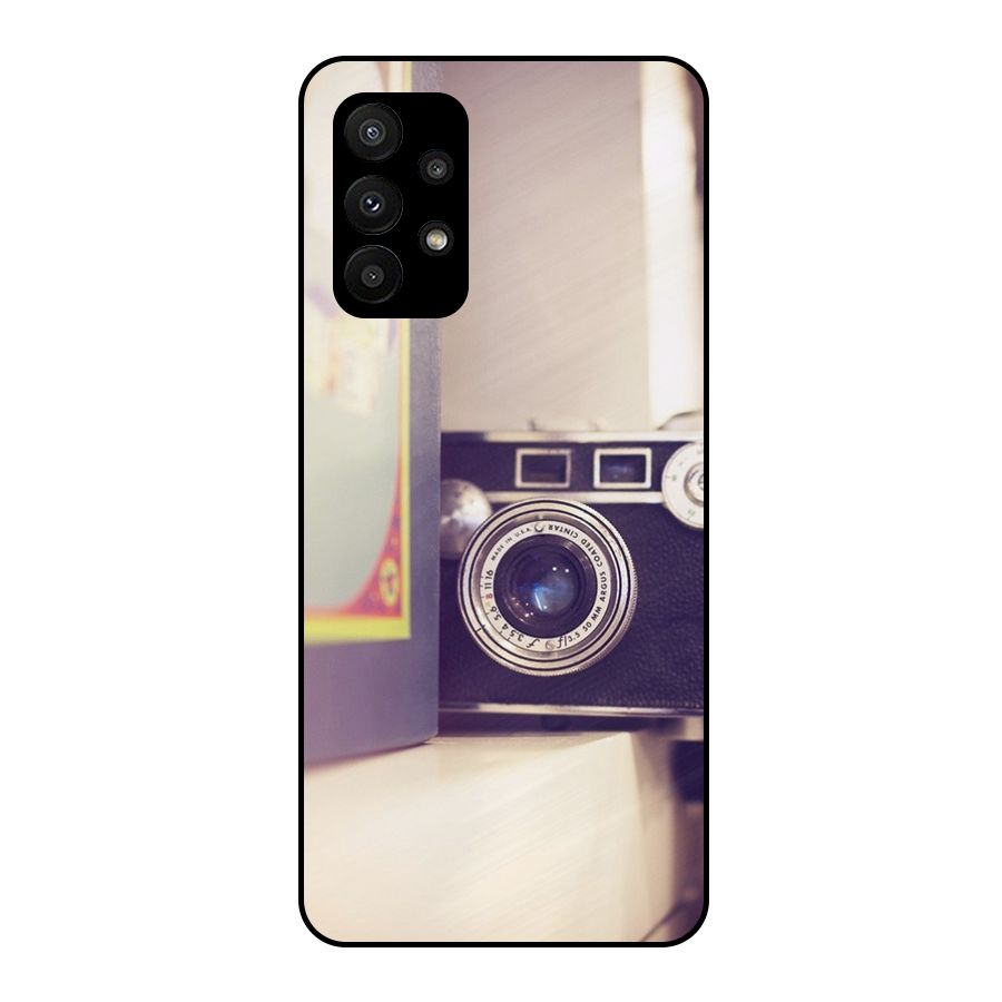 Camera Vintage Pastel Metal Back Case for Galaxy A23