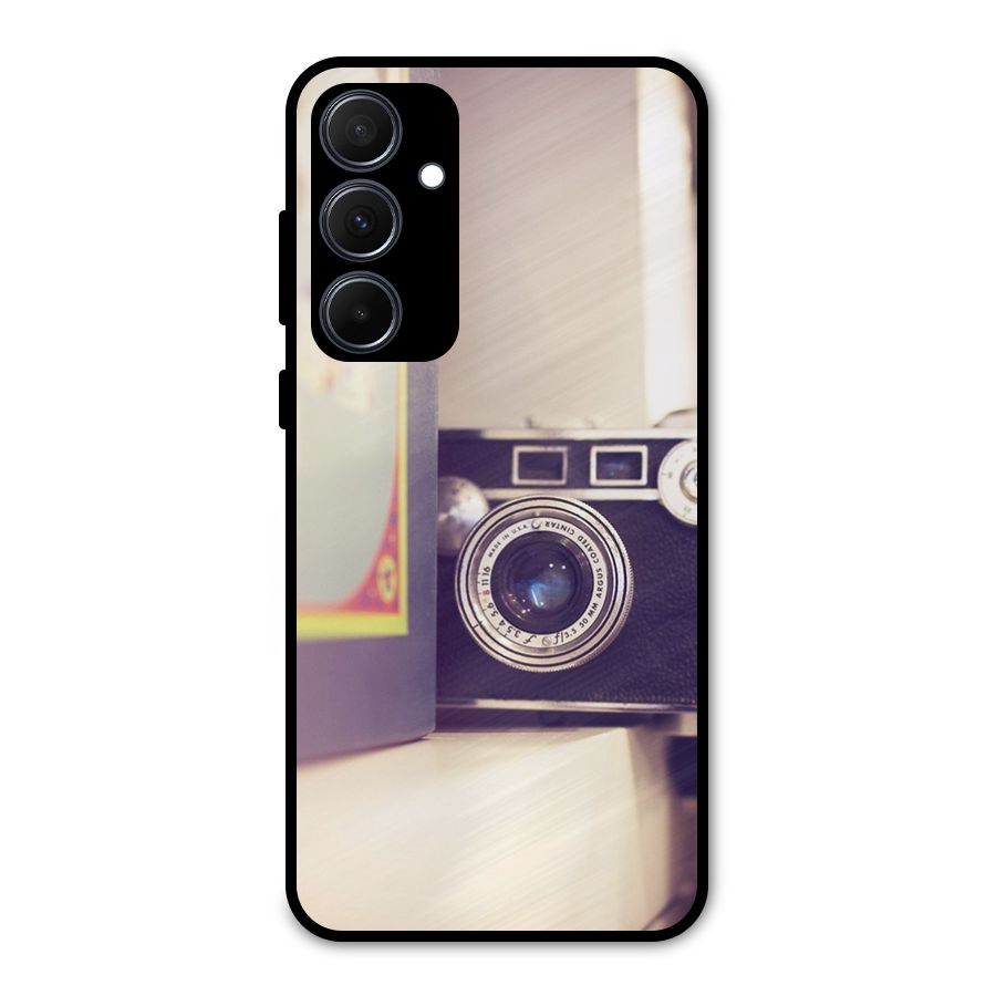 Camera Vintage Pastel Metal Back Case for Galaxy A35