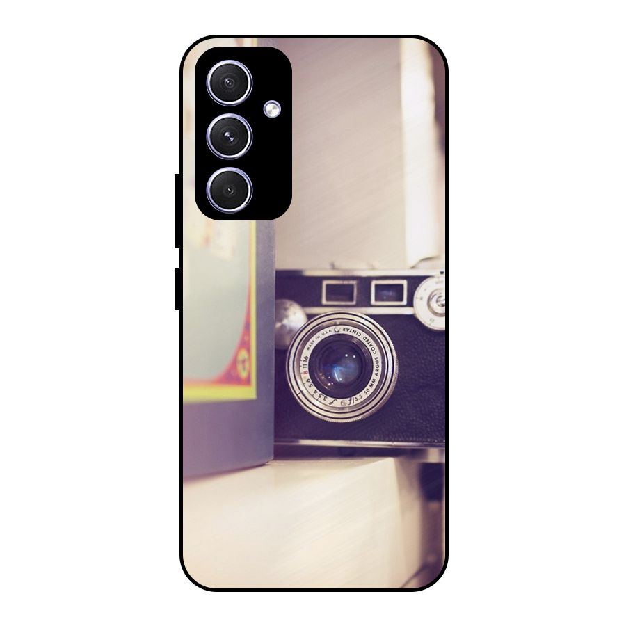 Camera Vintage Pastel Metal Back Case for Galaxy A54