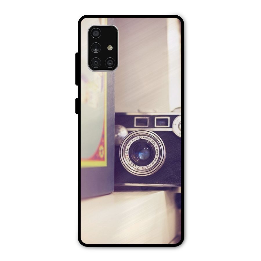 Camera Vintage Pastel Metal Back Case for Galaxy A71