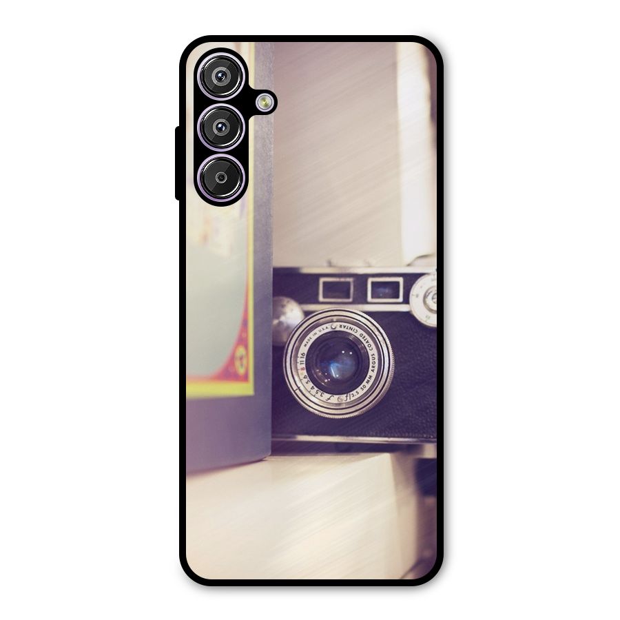 Camera Vintage Pastel Metal Back Case for Galaxy F15