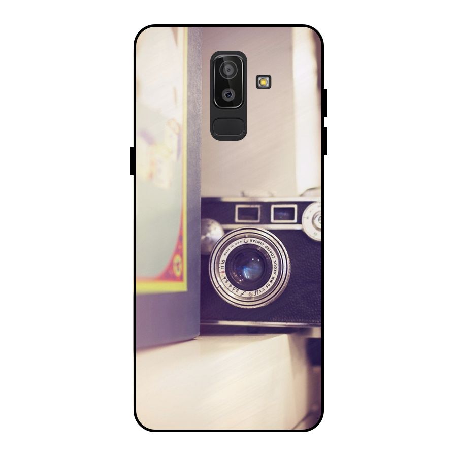 Camera Vintage Pastel Metal Back Case for Galaxy J8
