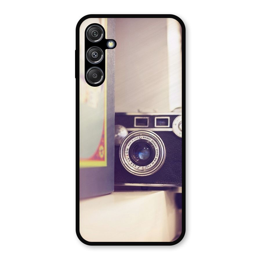 Camera Vintage Pastel Metal Back Case for Galaxy M34 5G