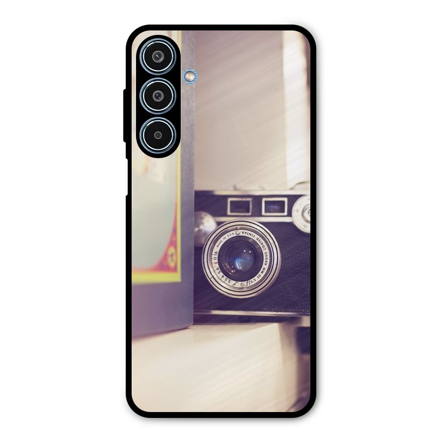 Camera Vintage Pastel Metal Back Case for Galaxy M35