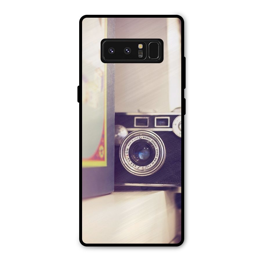 Camera Vintage Pastel Metal Back Case for Galaxy Note 8