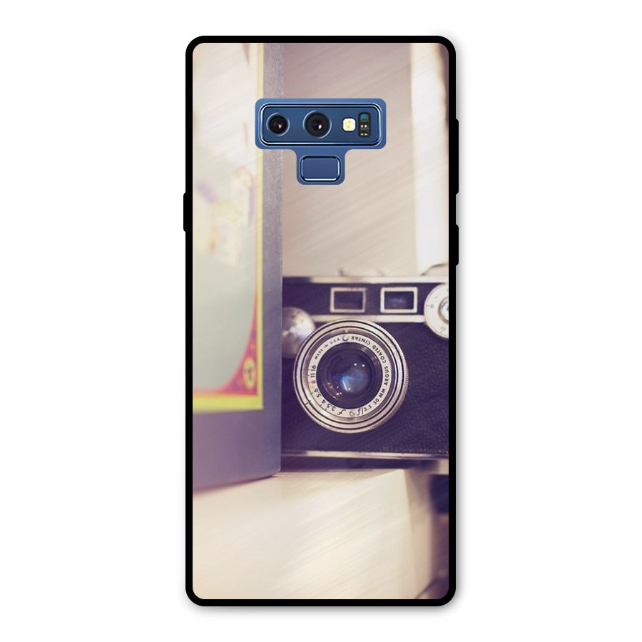 Camera Vintage Pastel Metal Back Case for Galaxy Note 9
