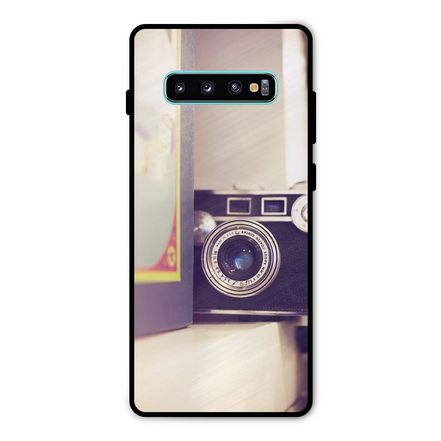 Camera Vintage Pastel Metal Back Case for Galaxy S10 Plus