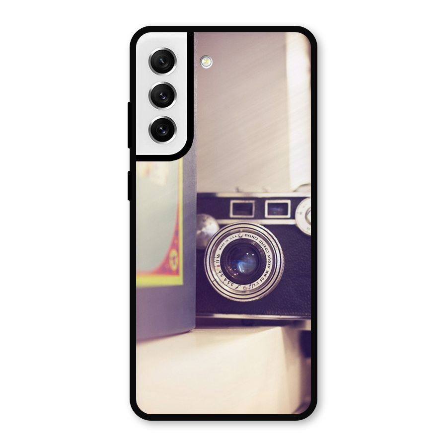 Camera Vintage Pastel Metal Back Case for Galaxy S21 FE 5G